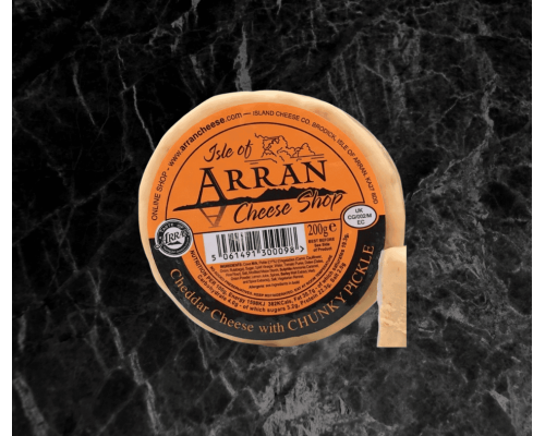 ARRAN CHEDDAR WITH CHUNKY PICKLE TRUCKLE 200G